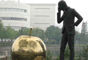 内江中领雕塑：专业定制精美牛顿铜雕