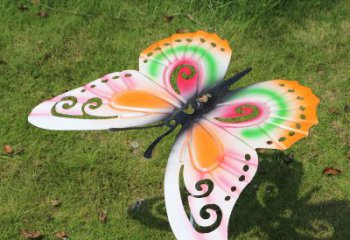 内江暖色不锈钢蝴蝶雕塑--精致细腻如蝶般的自在