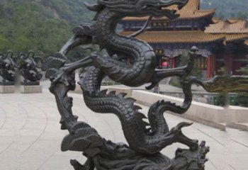 内江超群绝伦的盘龙铜雕