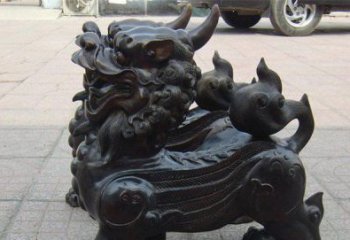 内江象征保护，美轮美奂的貔貅辟邪神兽铜雕