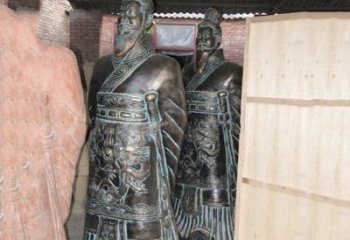 内江珍贵的秦始皇青铜雕像
