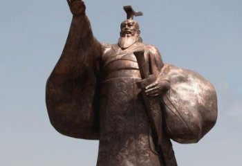 内江秦始皇铜雕精美塑像，让历史回溯至您身边