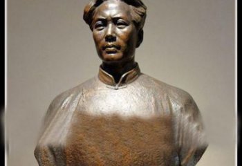 内江青年毛主席胸像铜雕：一份永恒的礼物