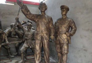 内江青年时期毛主席铜雕，纪念未来的英雄