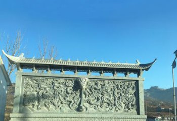 内江青石九龙壁，精美雕塑饰衬城市广场