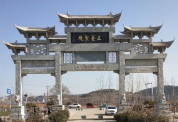 内江青石牌坊雕塑：精美瑰丽古朴简洁