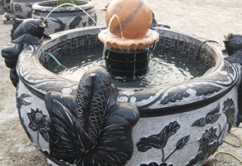 内江青石鱼缸雕塑，装点您的生活