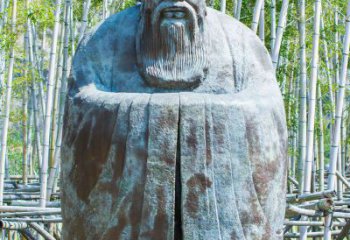 内江青铜孔子人像雕塑，真实还原历史智慧精神