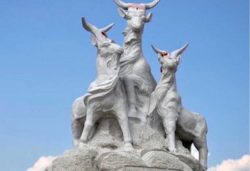 内江多彩山羊雕塑精美制作