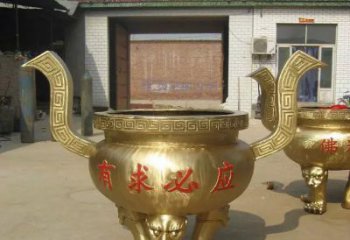 内江三足香炉铜雕，装点你的寺庙