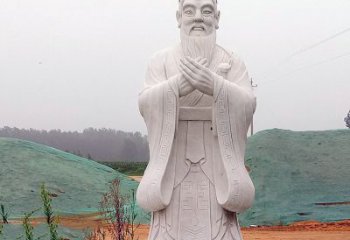 内江中领雕塑：精致雕刻的少海公园孔子雕像
