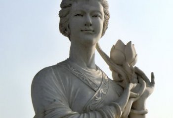 内江汉白玉荷花雕塑，精致美丽无双！