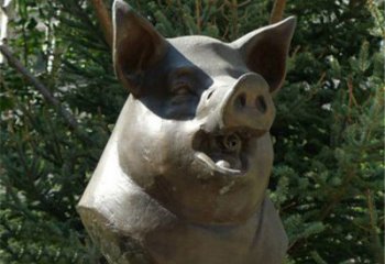 内江十二生肖猪首铜雕，让你敬佩万年历史的艺术精髓