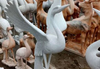 内江丹顶鹤雕塑，令您汲取自然之美