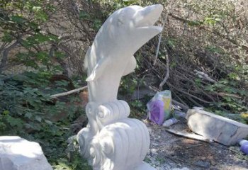 内江石雕海豚海浪