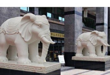 内江最佳选择——石雕酒店大象雕塑