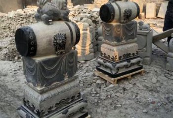 内江定制大象雕塑石雕门墩，传承中国古典文化