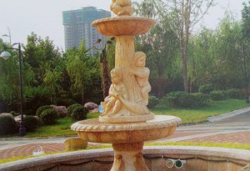 内江石雕喷泉龙头——美观优雅的水景定制