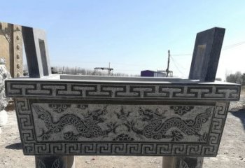 内江寺庙墓地祭祀四足方鼎，青石仿古石雕香炉