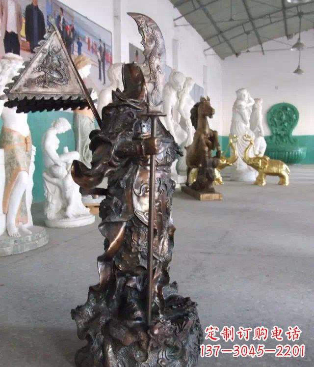 内江武财神关公人物铜雕