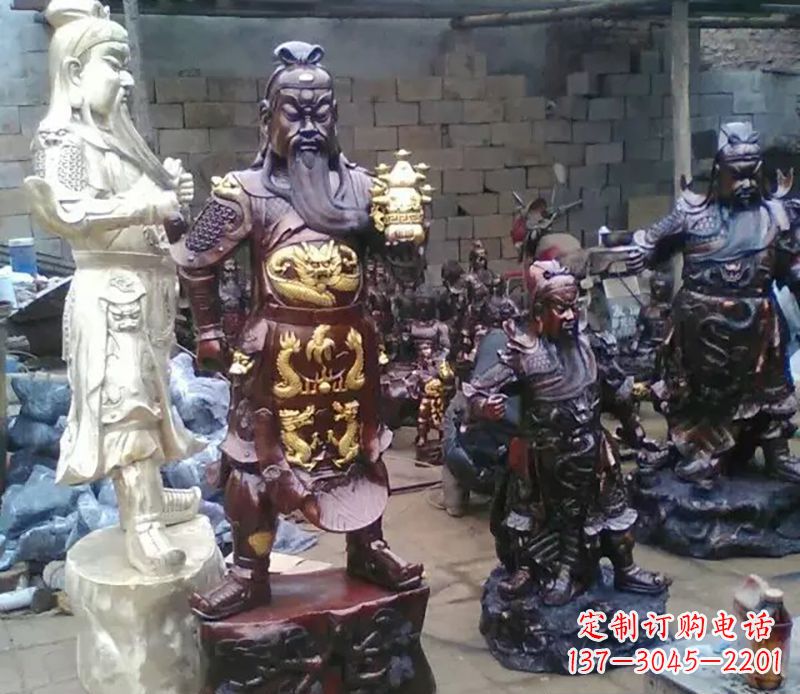 内江武财神提刀关公铜雕