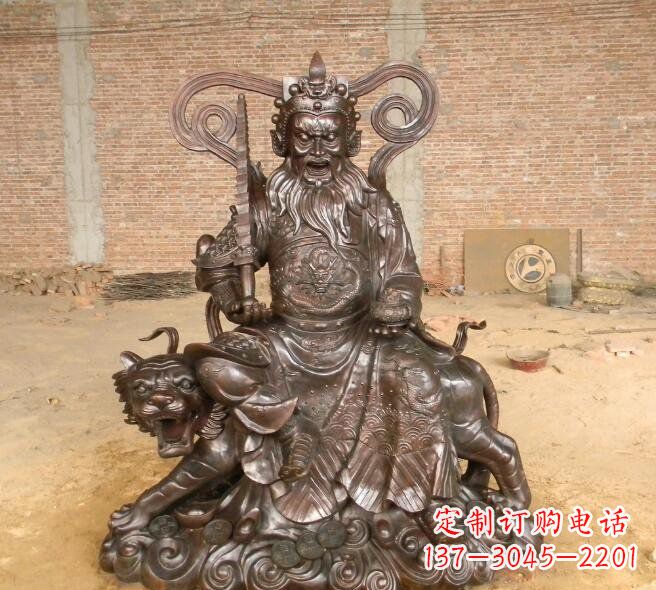 内江武财神赵公明铜雕