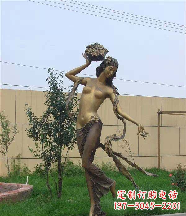 内江西方美女公园人物铜雕