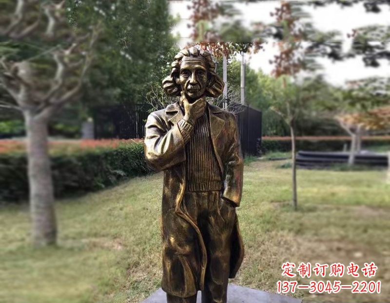 内江西方名人爱因斯坦铜雕
