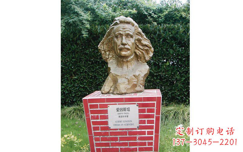 内江西方名人爱因斯坦头像铜雕