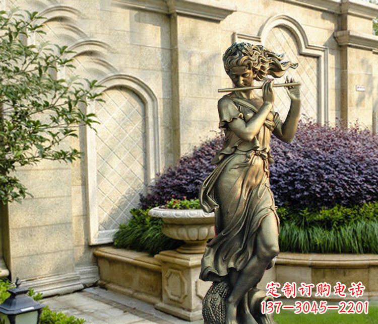 内江西方女人别墅景观铜雕塑