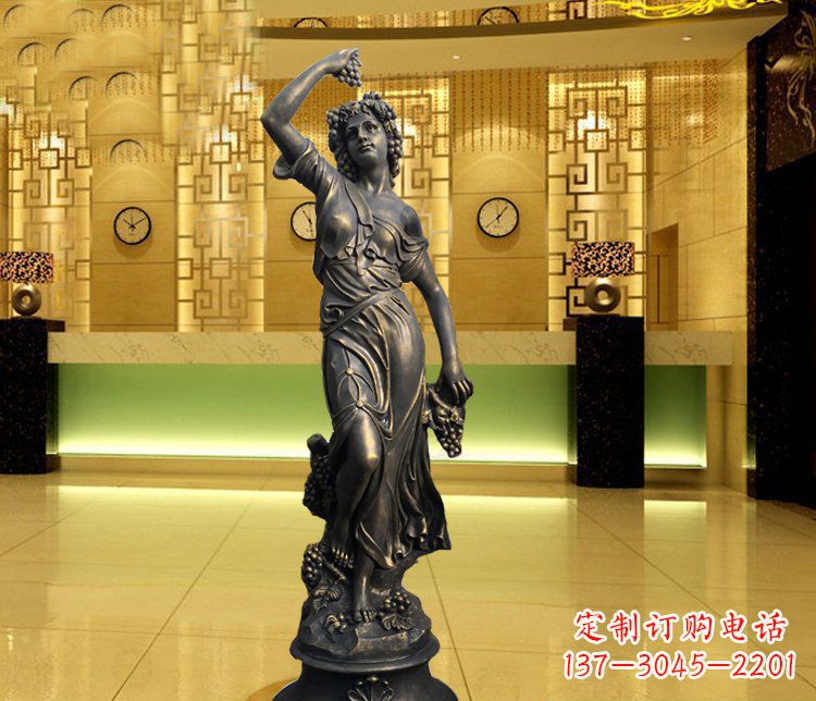 内江西方女人别墅景观铜雕塑 (2)