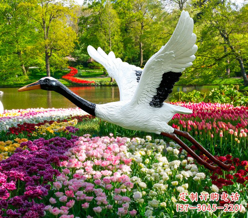 内江仙鹤雕塑灯