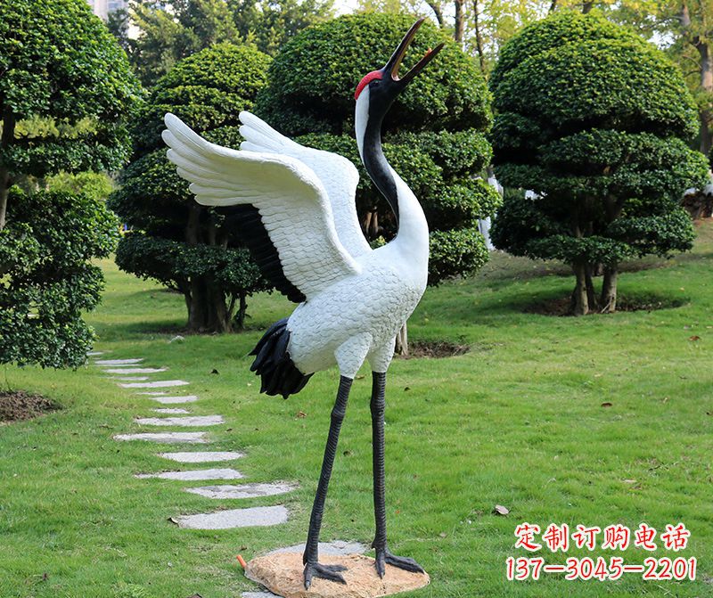 内江仙鹤金属雕塑