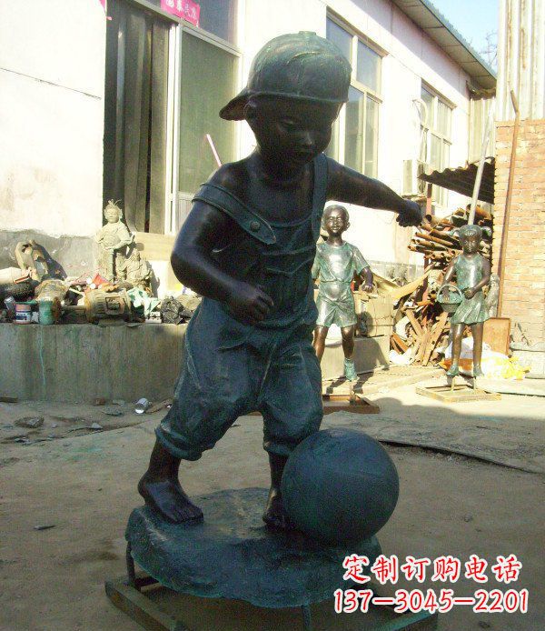 内江小孩玩耍青铜人物铜雕