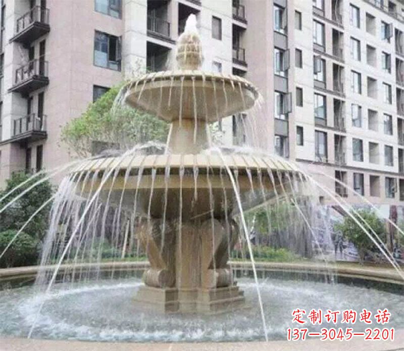 内江小区大型喷泉景观石雕