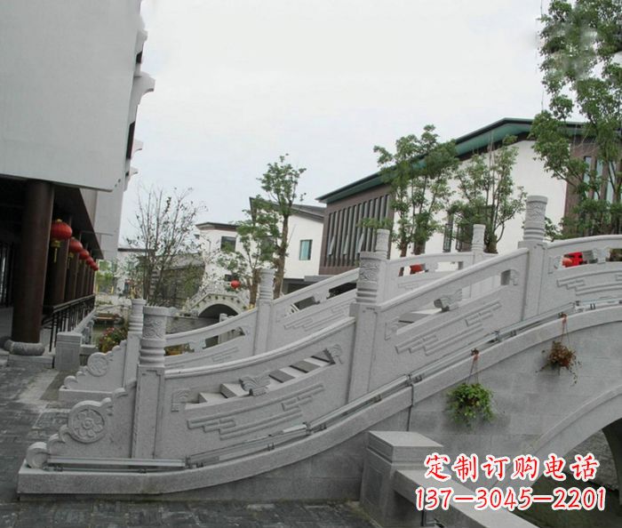 内江小区景观大理石拱桥