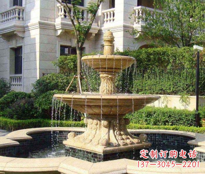 内江小区景观大型喷泉石雕 (2)