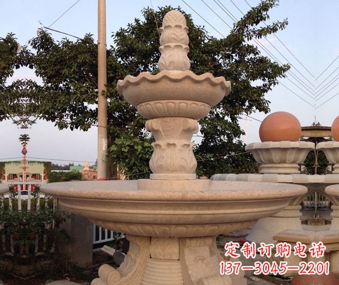 内江小区景观大型喷泉石雕 (4)