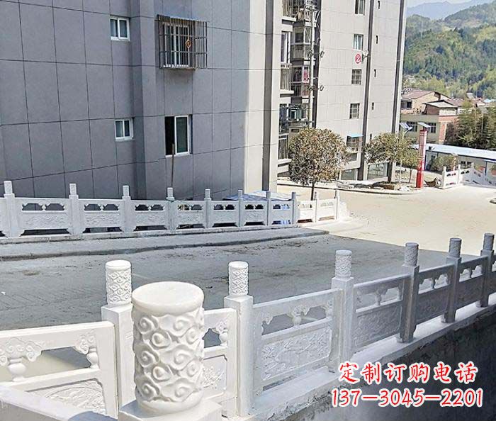内江小区景观汉白玉石雕栏板