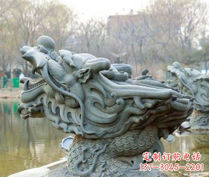 内江小区景观龙头喷泉石雕