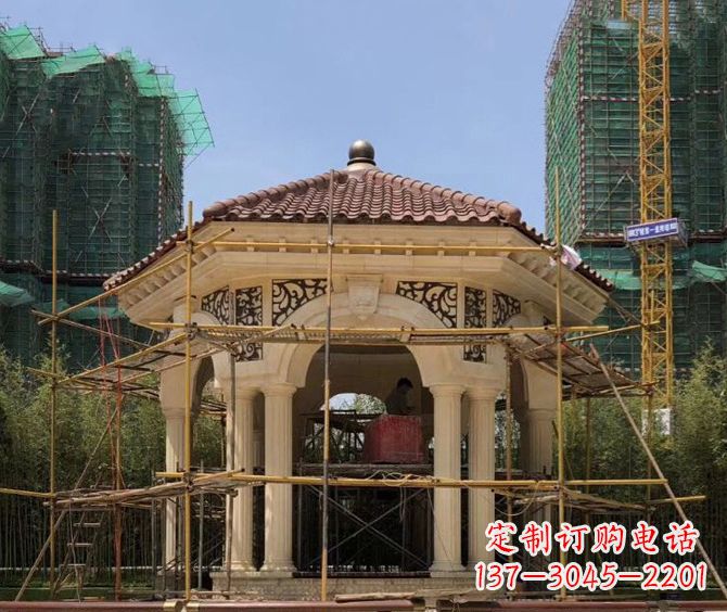内江小区景观欧式凉亭石雕