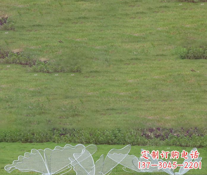 内江小区镂空蝴蝶不锈钢摆件雕塑