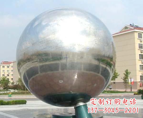 内江校园不锈钢抽象地球仪雕塑