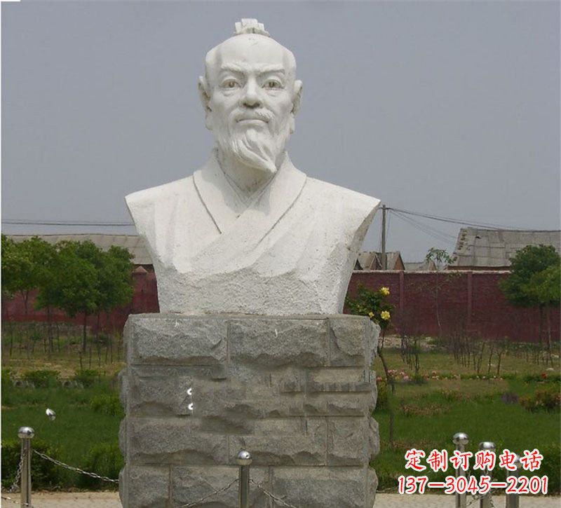 内江校园大理石张衡雕塑