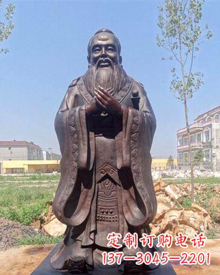 内江校园孔子雕像 (2)