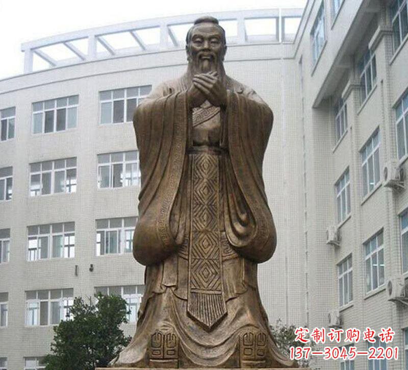 内江校园孔子铜雕222