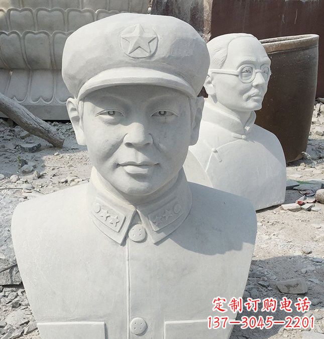 内江校园雷锋头像石雕