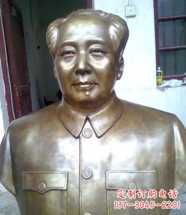 内江校园毛主席胸像伟人铜雕