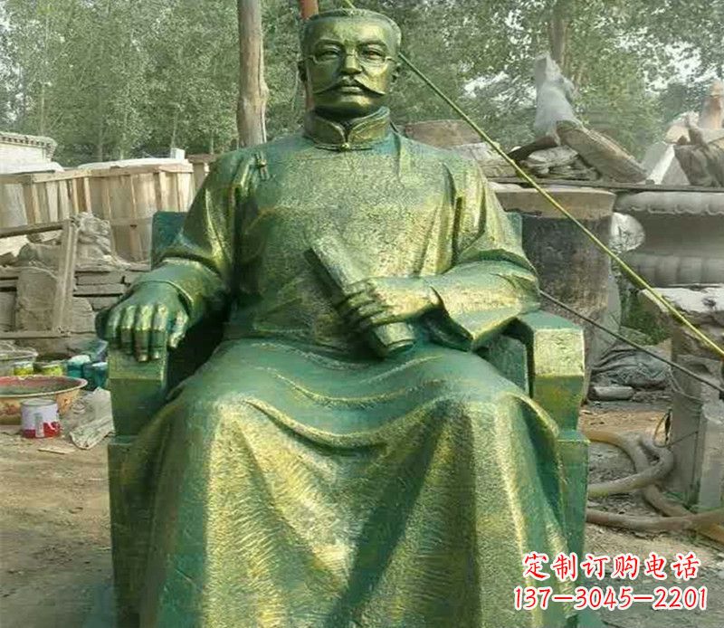 内江校园名人李大钊铜雕