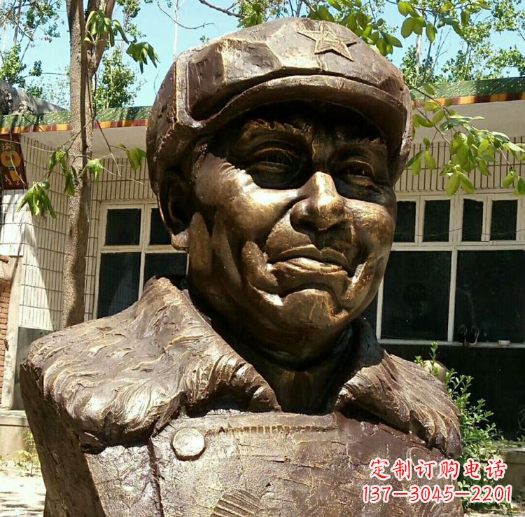 内江校园名人朱德胸像铜雕